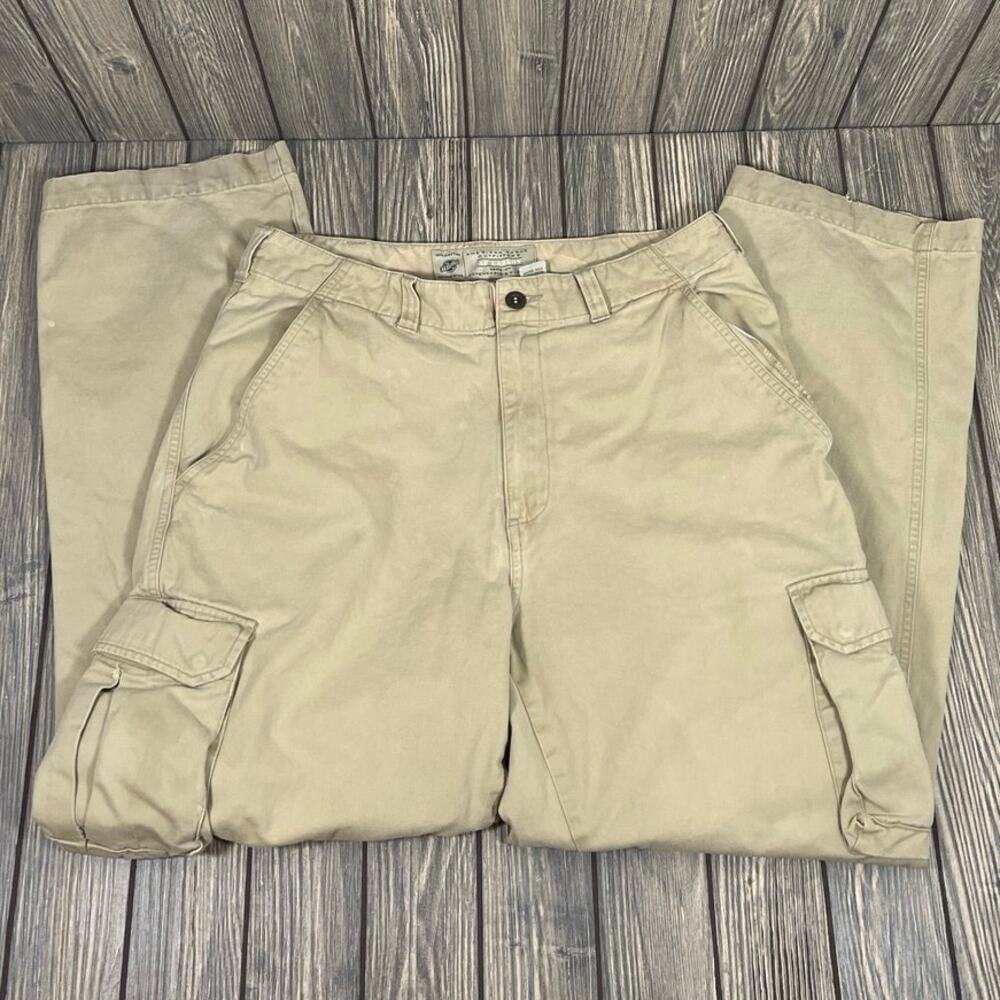 American Eagle Cargo Pants Men Vintage Hong Kong Sz 32x32 Pockets Utility Grunge